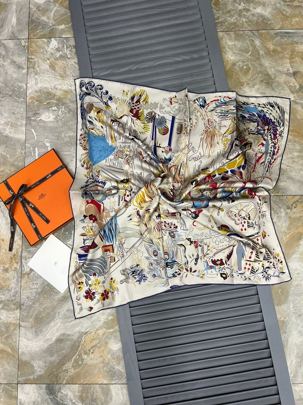 Платок Hermes 90х90 см, арт. 483151446