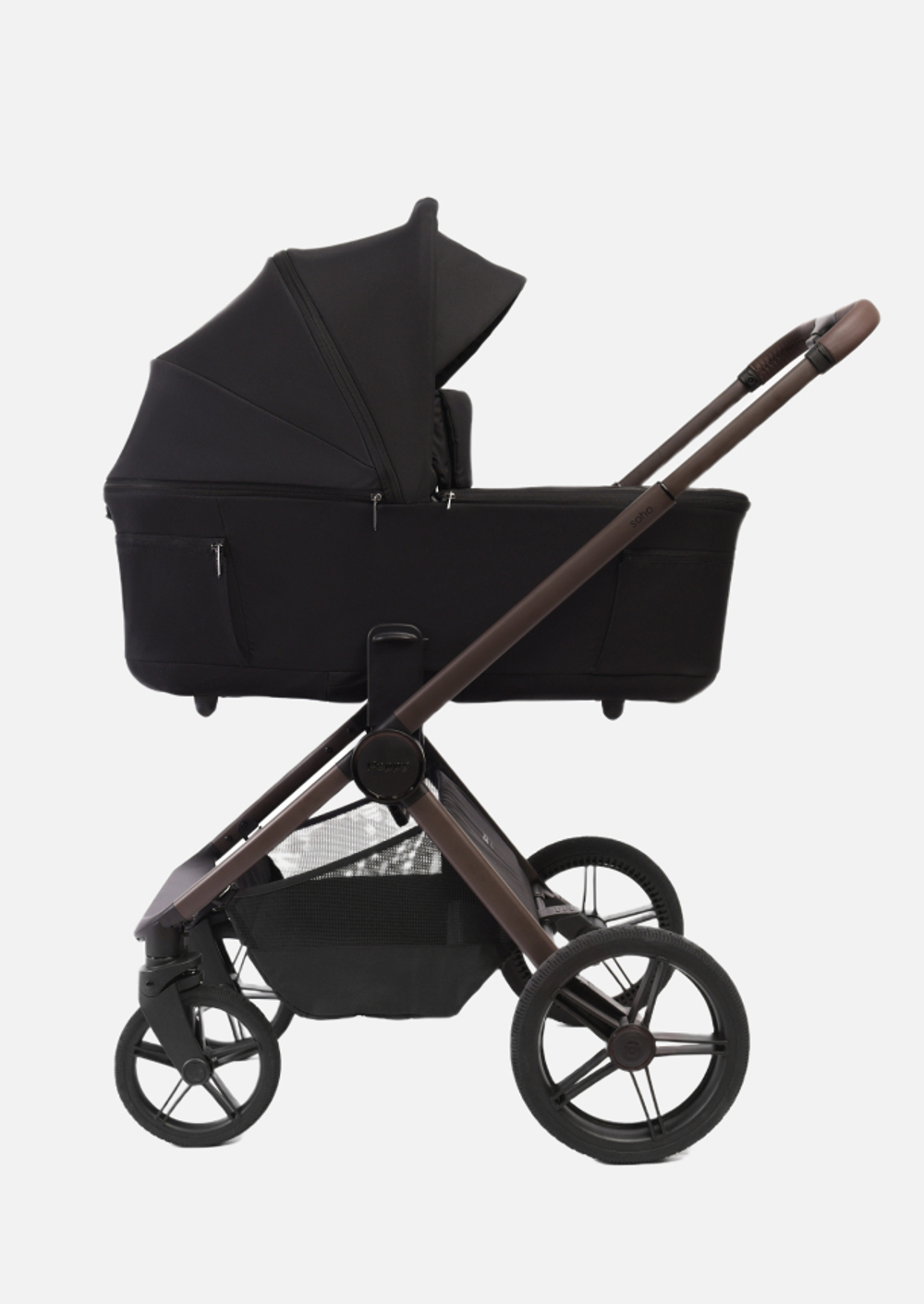 Peppy Коляска детская Soho 2 в 1 Black Черный