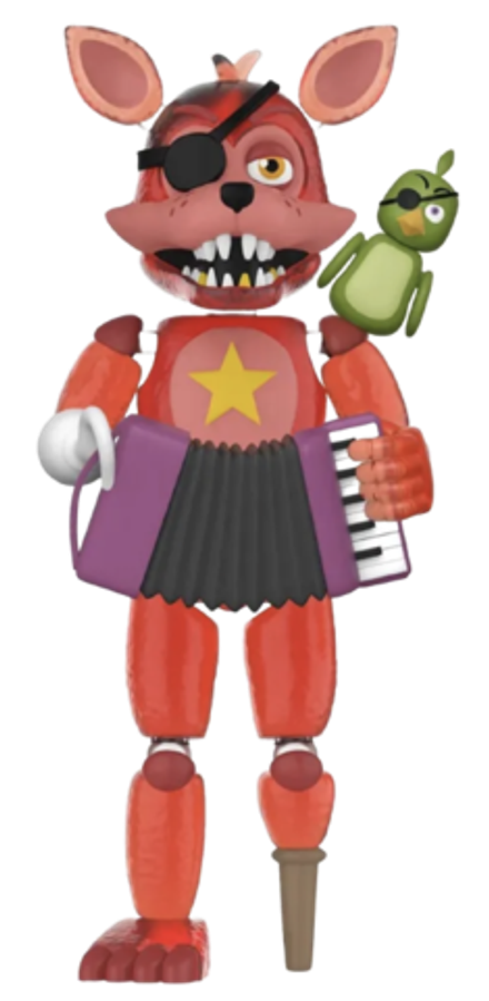 Фигурка Funko Action Figure FNAF Pizza Sim Rockstar Foxy (светится в темноте)