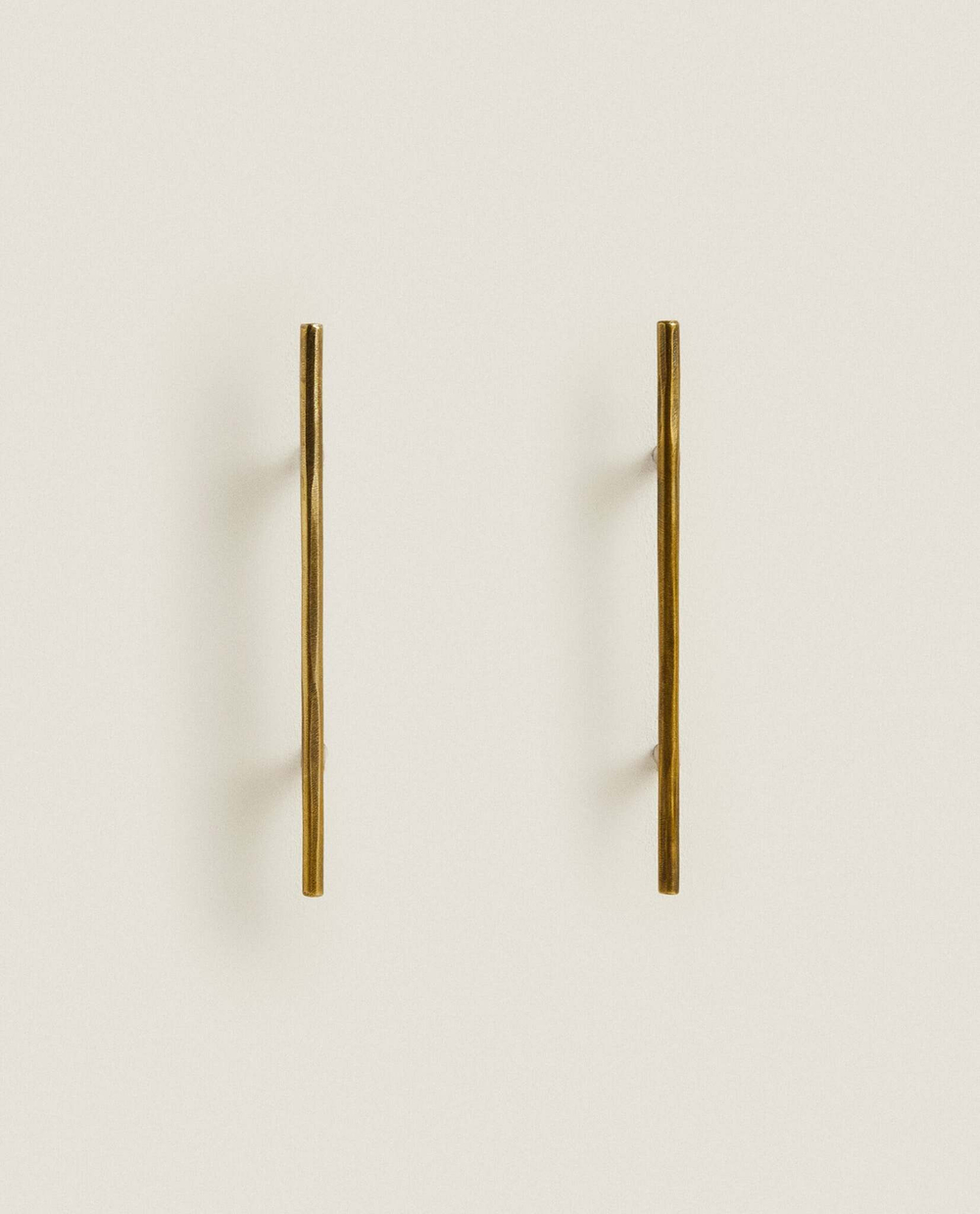 ZARA HOME ДЛИННАЯ ЗОЛОТАЯ МЕТАЛЛИЧЕСКАЯ РУЧКА (НАБОР ИЗ 2 ШТ.)