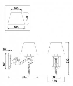 Бра Freya Bonfi FR2017WL-01BZ