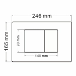 Унитаз подвесной Abber Rechteck AC1201MB-AC0105-AC0120NG черный матовый, безободковый, с инсталляцией, с крышкой микролифт, с кнопкой никель