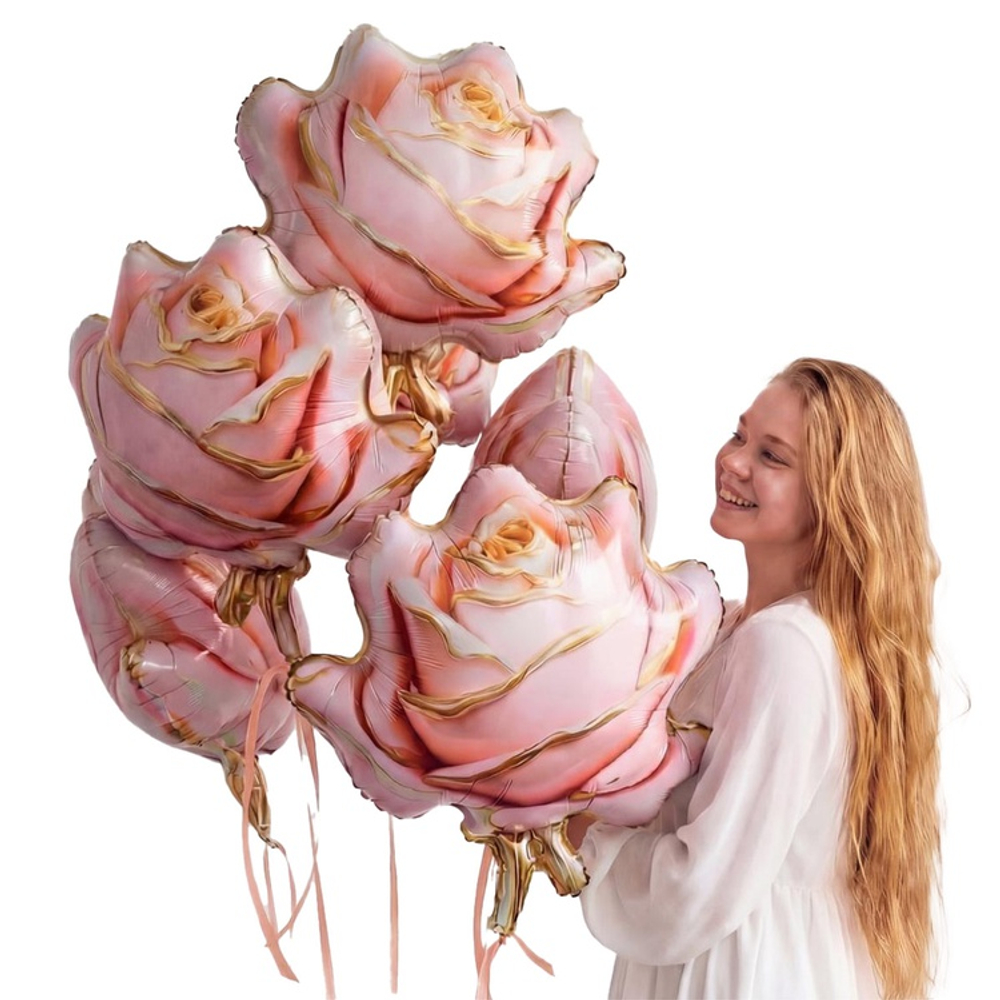 Фигура 31" Роза объемная розовая ВЗ