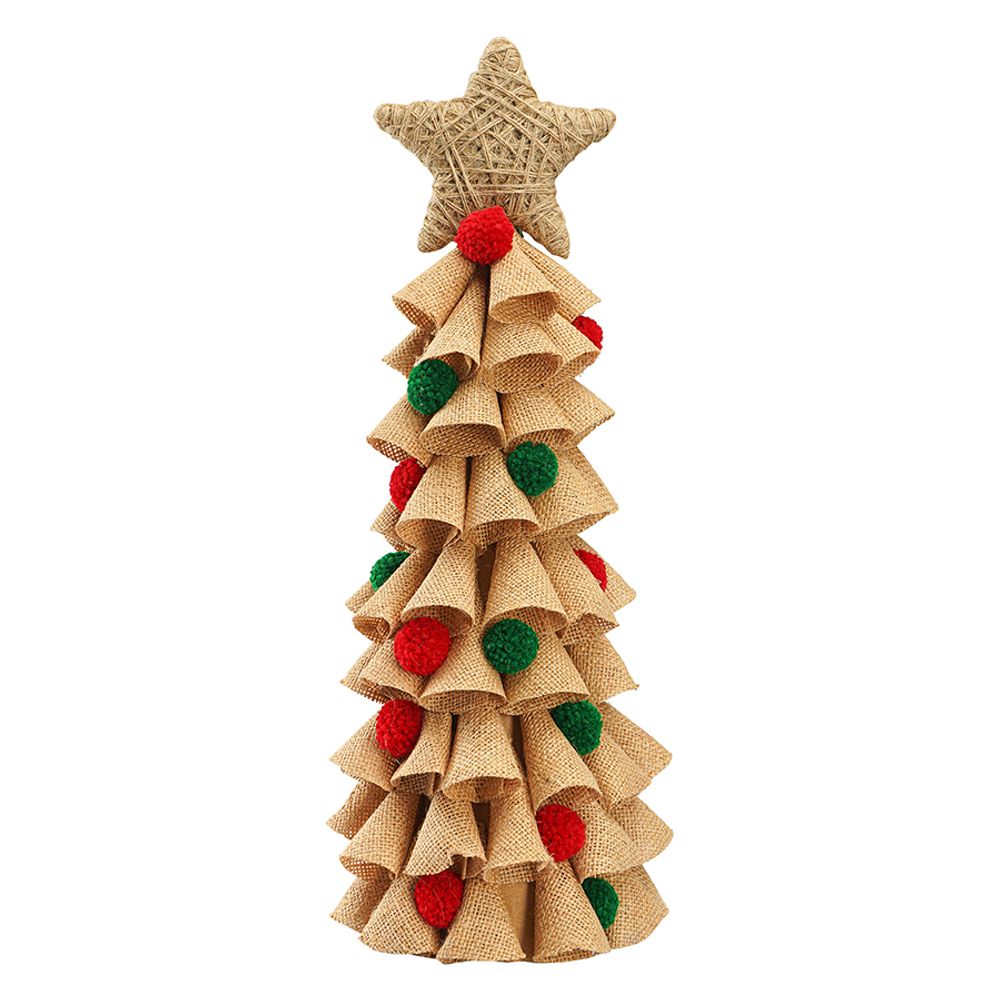 Декор новогодний Classics из джута и гофрированного картона из коллекции New Year Essential, 41,5 см