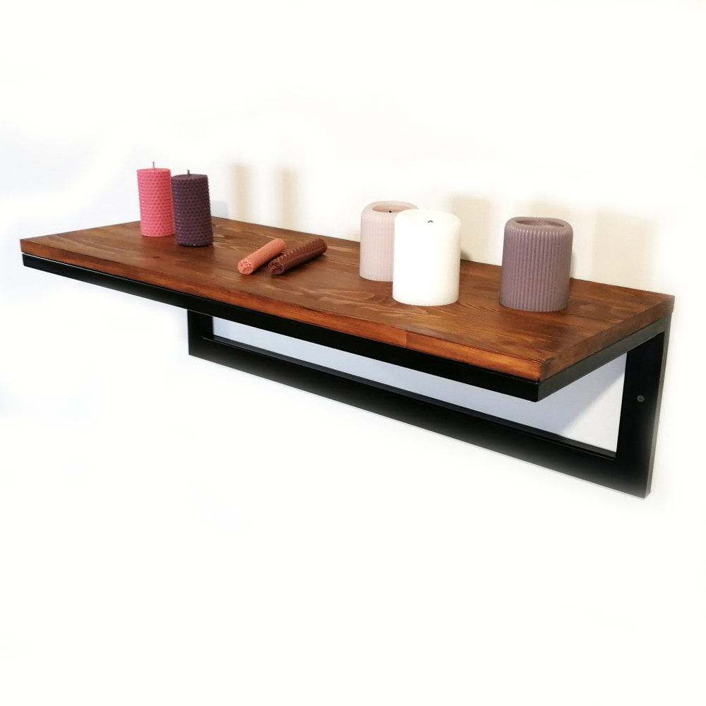 Настенная полка в стиле лофт