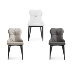 Стул на металлокаркасе Woodville Neli white, black