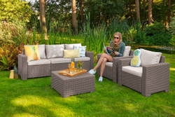 Комплект мебели California 3 Seater Set, капучино