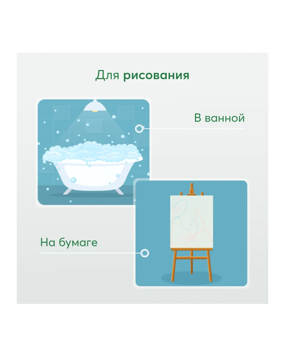 Мелки для ванной от Happy Baby