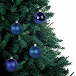 Шары ёлочные 24 шт., 6 см, "Trio", пластик, СИНИЕ (глянец, матовый, глиттер), ЗОЛОТАЯ СКАЗКА, 592160