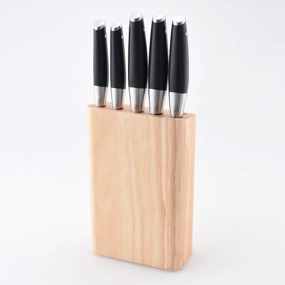 Набор ножей кухонных с подставкой prime, 5 шт.