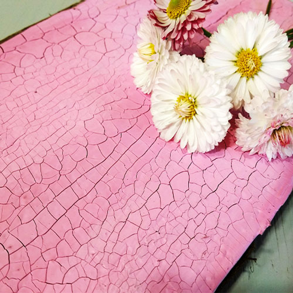 Краска с эффектом трещин «Розовая» матовая