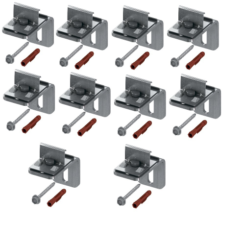 Комплект одинарных креплений TECEprofil для профильной трубы, 9030002, 10 шт