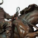 Скульптурная композиция «Конный викинг»