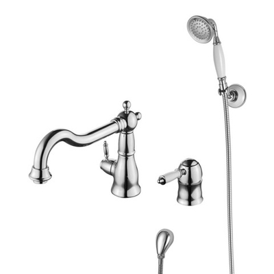 смеситель ванна LEMARK Villa, встраиваемый, на 2 отверстия, с аксессуарами, хром LM4847C