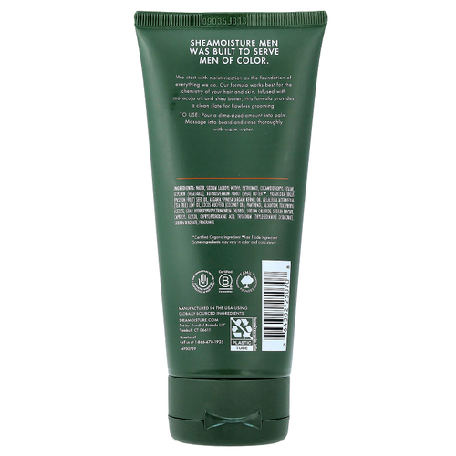 SheaMoisture, Для мужчин, средство для мытья бороды, масло маракуйи и масло ши, 177 мл (6 жидк. унц.)