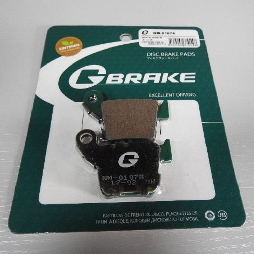 Колодки тормозные GM-01078S G-brake (MCB730, FDB2139)