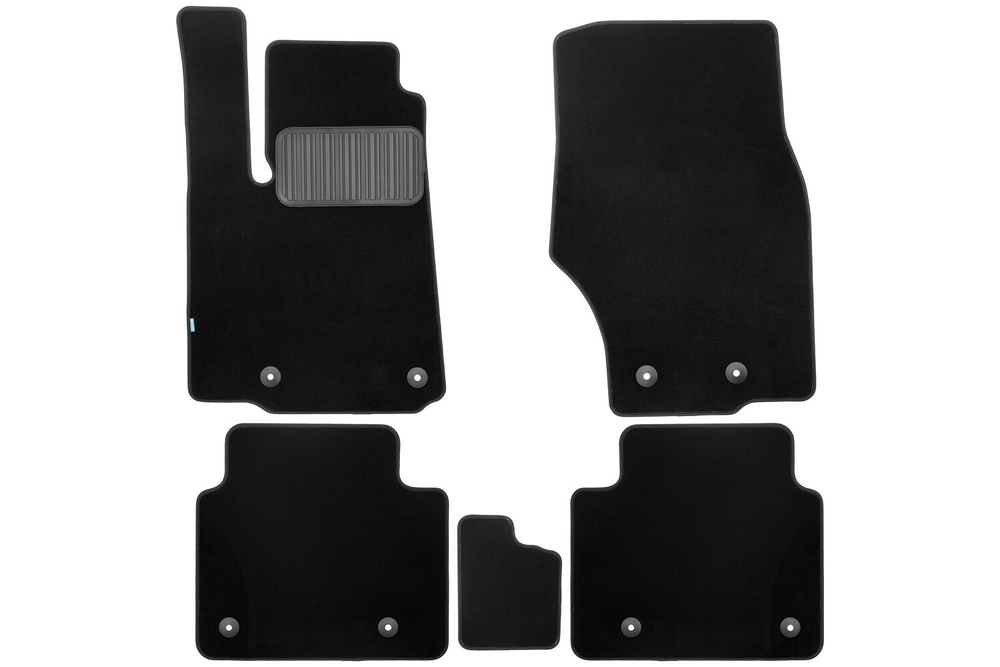 Коврики в салон для JEEP Grand Cherokee 2021-, кроссовер, 5шт (текстиль) арт.KLEVER0502400922110KH