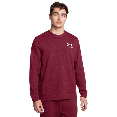 Толстовка Under Armour Rival Terry Lc Crew Burgundy Sweatshirt