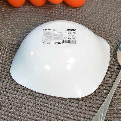 Салатник 200мл 11*11*3,7см Domestico, опаловое стекло, Без деколи