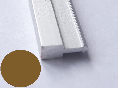 Алюминиевый разделительный профиль коричневый AD