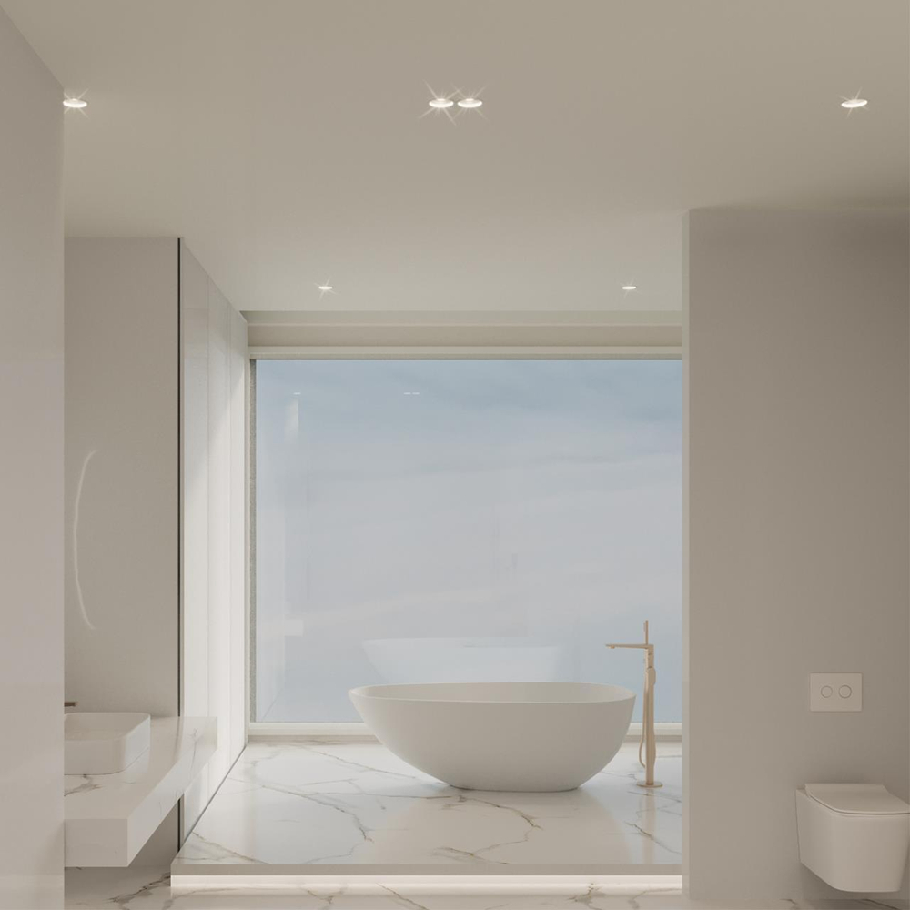 359424 SPOT NT24 436 белый Светильник встраиваемый с переключателем цв. температуры IP65 LED 10W 170-265V 3000К\4000К\6000К LANG