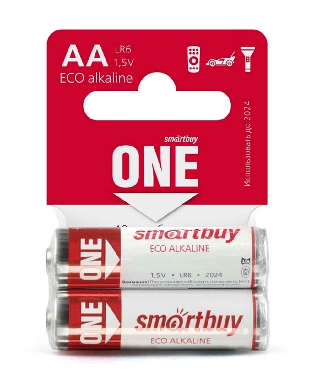 Батарейка Smartbuy ONE LR6/2SB АА (SOBA-2A02SB-Eco)