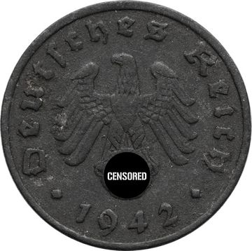 1 рейхспфенниг 1942 Германия (Третий рейх) "J"