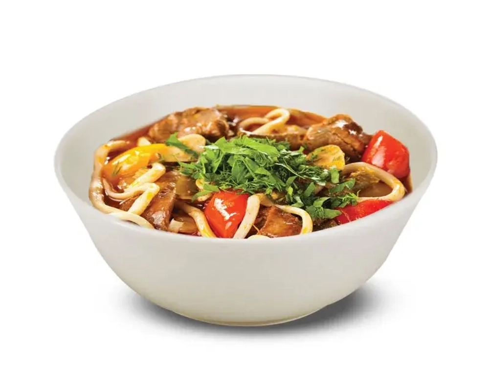 Лагман с курицей и овощами, 240гр.