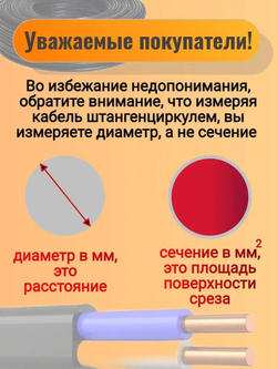 Провод ПВС 3х0,75 ТУ 30м