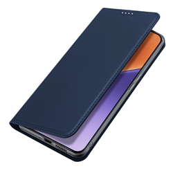 Чехол книжка из PU кожи синего цвета от Dux Ducis для смартфона Xiaomi 15, серия Skin Pro Series Case