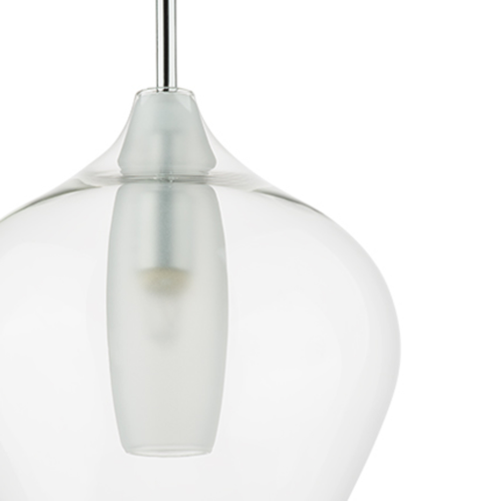 803051 Подвес PENTOLA 3х25W G9 ХРОМ/ПРОЗРАЧНЫЙ