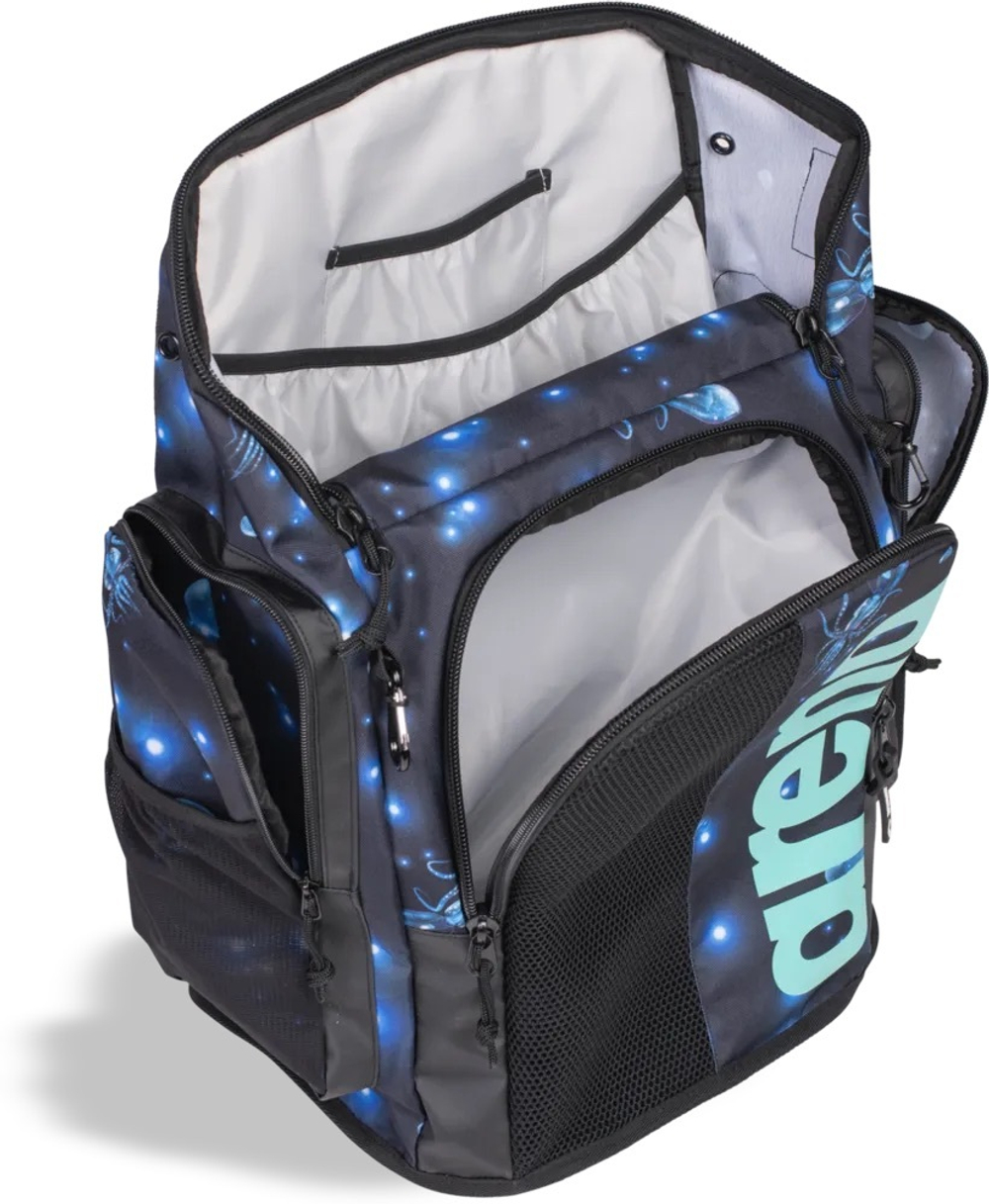 ARENA SPIKY III BACKPACK 45 ALLOVER AQUA