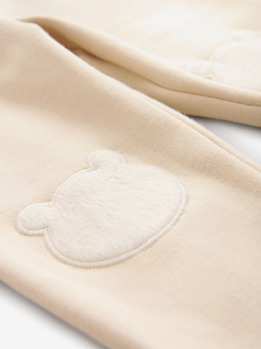 Легинсы с флисовой подкладкой и вышивкой для девочки Next 174-401, Кремовый