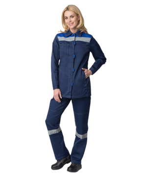 Костюм женский "Весна-1 СОП NEW" брюки (т.синий/василек)