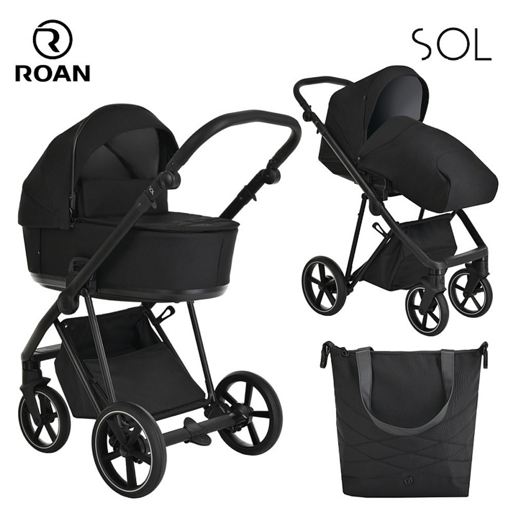 Детская коляска Roan Sol 2 в 1 RSL/1016 True Black