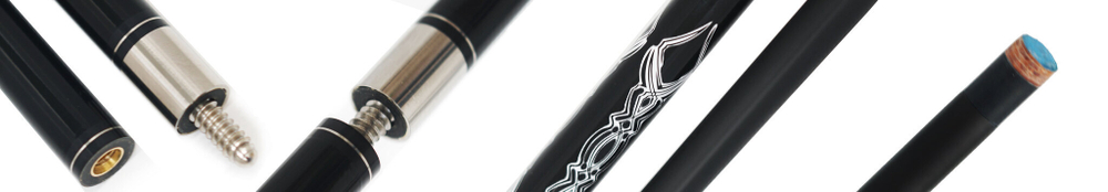 Кий Startbilliards Пул Карбон черный 2РС 145 см.