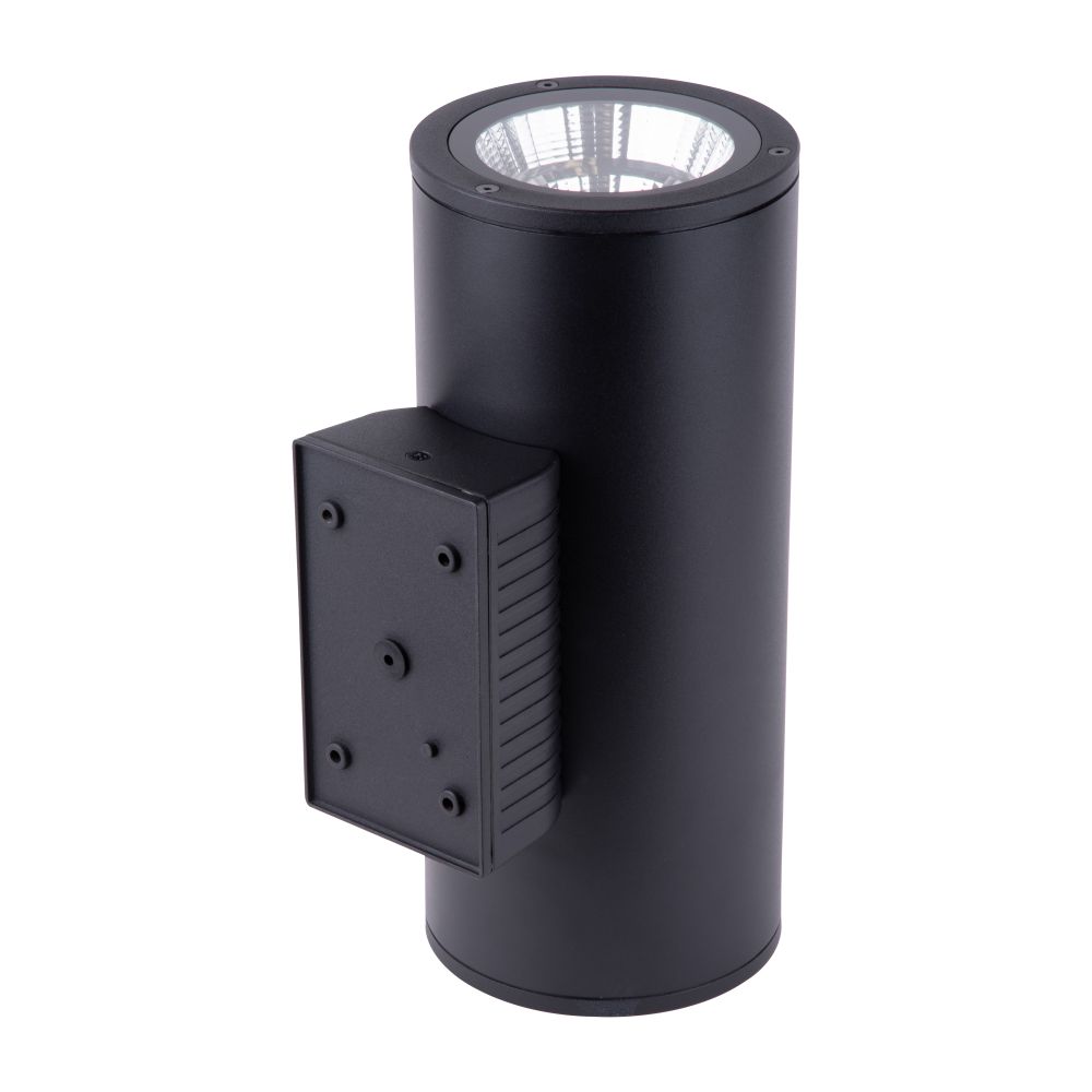 ULU-S22D-2x22W-2700K IP65 BLACK Светильник светодиодный уличный. Архитектурный накладной. Теплый белый свет 2700K. Корпус черный. TM Uniel