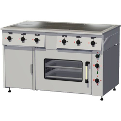 Плита электрическая Тулаторгтехника ПЭ-0,72Мт-011 (жарочный шкаф, ТЭН, черн. мет. камера, стекло)