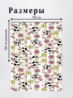 Оксфорд с принтом 3 метра №3 240 D