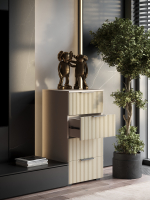 Комод Olympia для одежды, 4 ящика, цвет бежевый, габариты 45х90х40 см