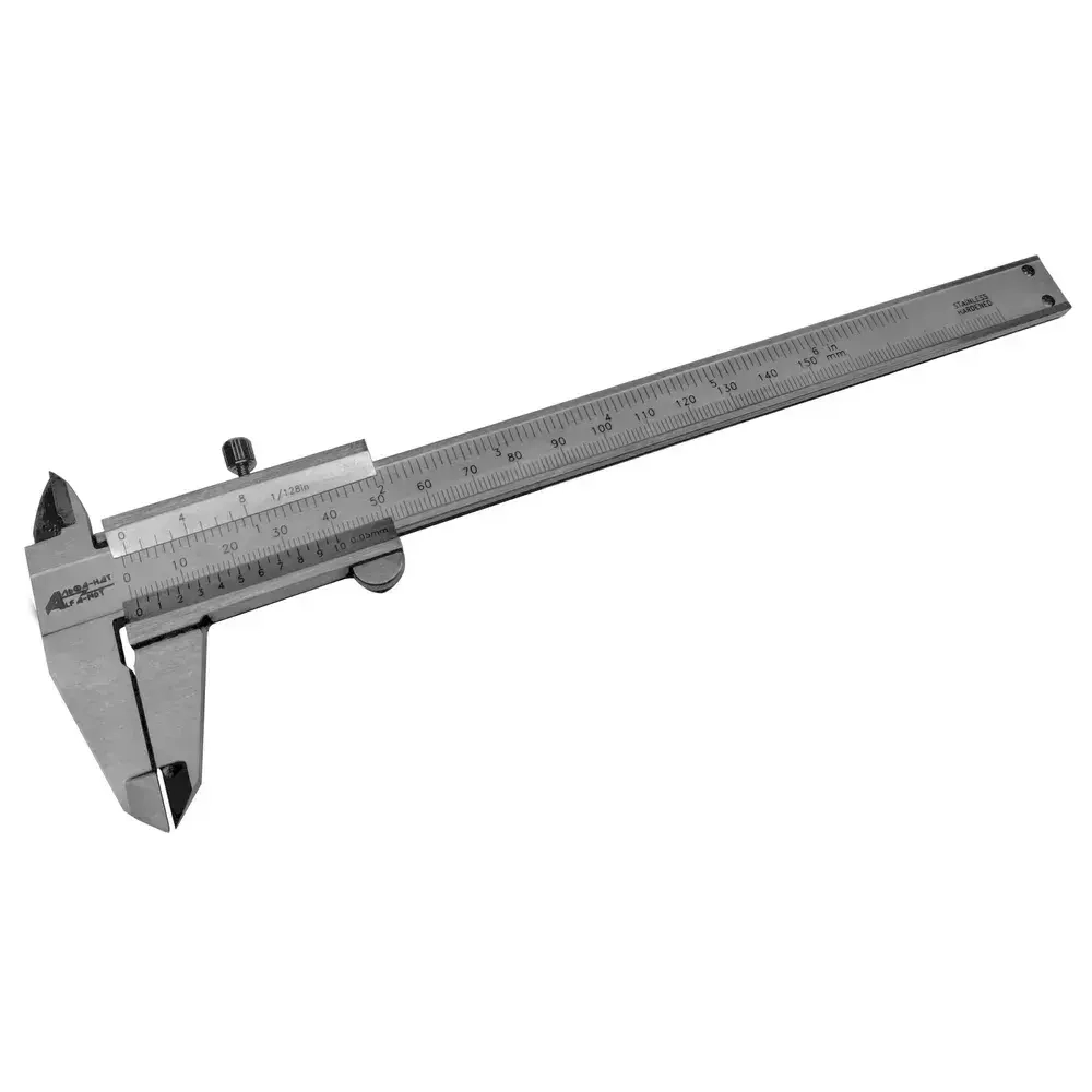 Штангенциркуль металлический ШЦ-1-150-0,05 АЛЬФА-НДТ с калибровкой, в кейсе, 150мм