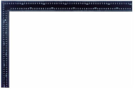 Угольник столярный черный 600мм.