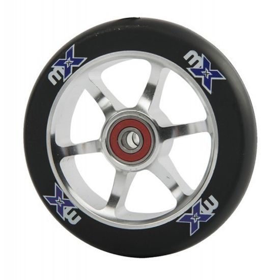 Колесо для трюкового самоката 110 мм хром/черное