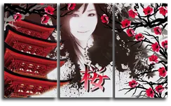 Модульная картина "Японский стиль"