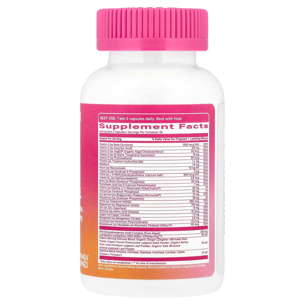 Pink Stork, Дородовой премиальный продукт, 60 капсул