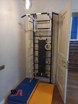 Монтаж шведской стенки Sv Sport в пеноблочные, газоблочные стены