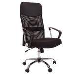 Кресло руководителя Chairman 610 CH, сетка/ткань черная, механизм качания