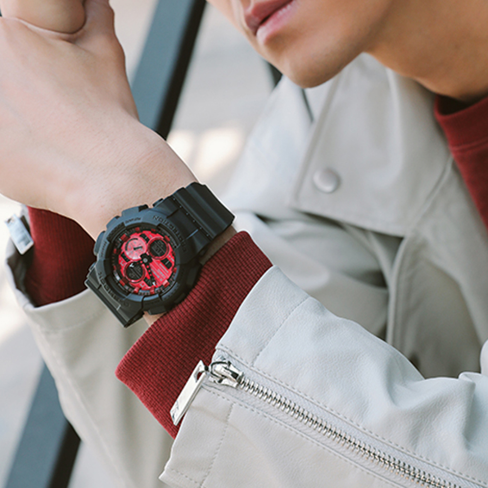 Часы CASIO G-SHOCK City Battle GA-140AR-1APR-person, GA-140AR-1APR-person