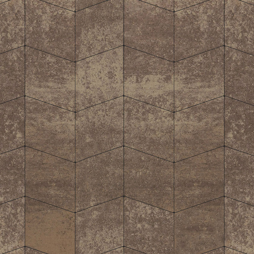 Тротуарная плитка РОМБ - Листопад гладкий Хаски