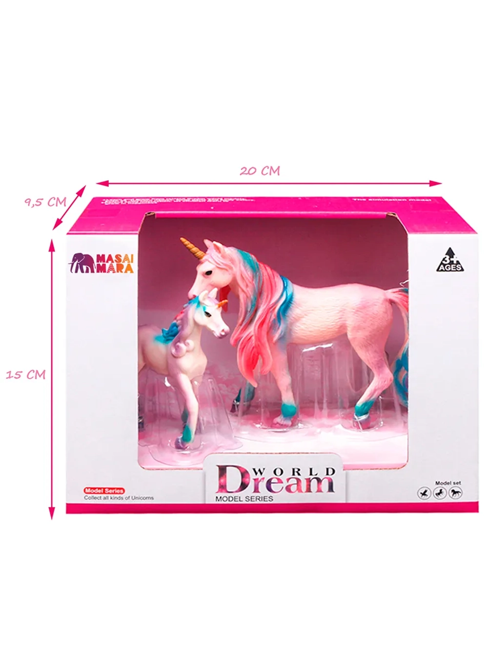 Набор фигурок животных Мир фэнтези Семья фиолетовых единорогов 2 шт